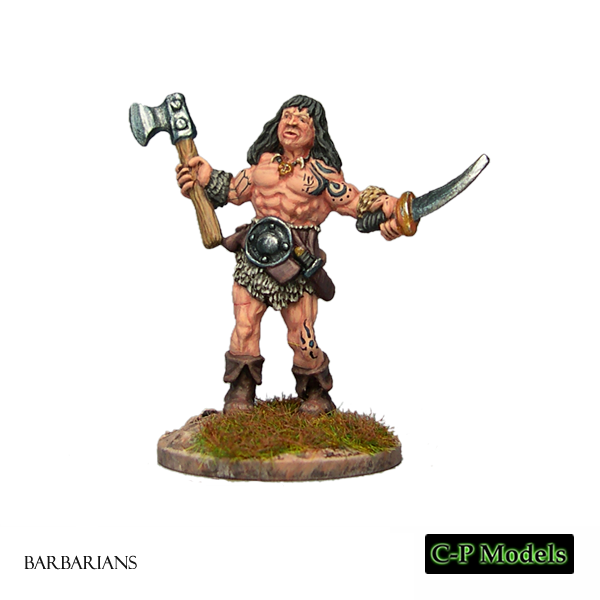 Barbarian with Axe & Sword 1