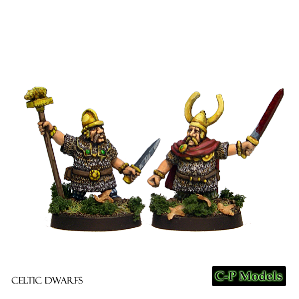 Celtic Dwarf chieftain & standard bearer
