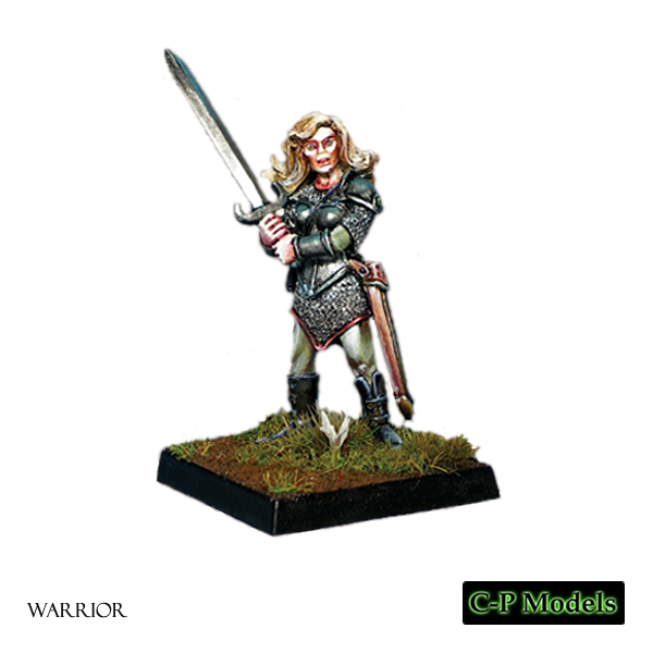 Female warrior with sord