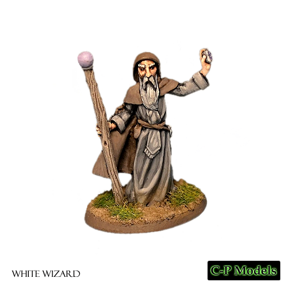 The white wizard 28mm fantasy miniature