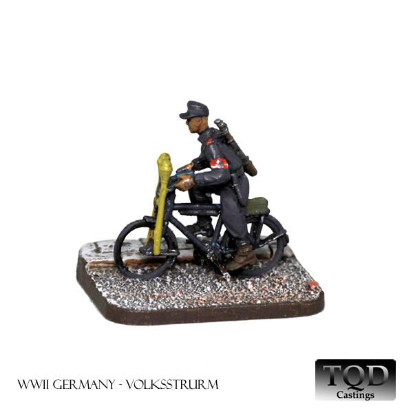 TQD GV10 20mm Diecast WWII German Hitler youth Volkssturm 1 fig. + 1 bike 