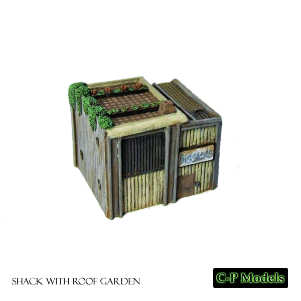 Shack with roof garden